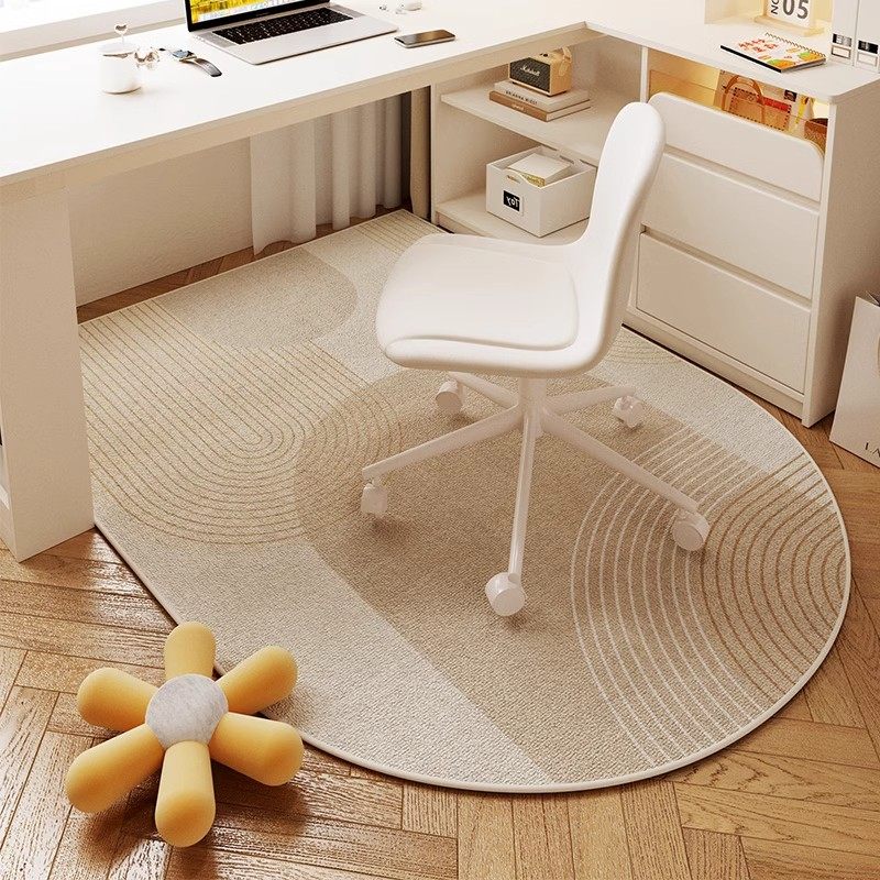地毯卧室书房电脑椅子地垫毯学习电竞椅座椅摇椅转椅书桌下拱圆形