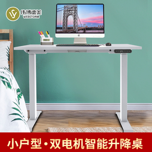 学习桌 fmini电动升降桌小户型 书桌 站立式 电脑桌办公室书房简约