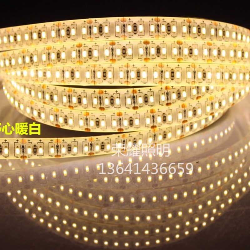 12V5630白光led灯带户外防水60珠12V超高亮5630软灯条夜市柜台