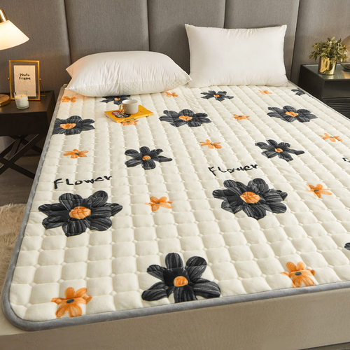 床垫床上用品垫被夹棉床垫软垫法兰绒垫子单人宿舍床褥子