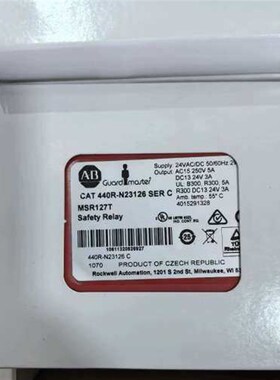 议价AB安全继电器 MSR127RP MSR127T MSR12