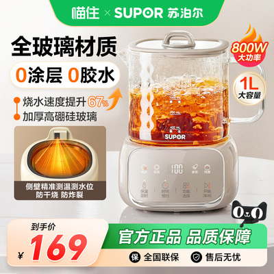 全玻璃养生壶0胶水0涂层