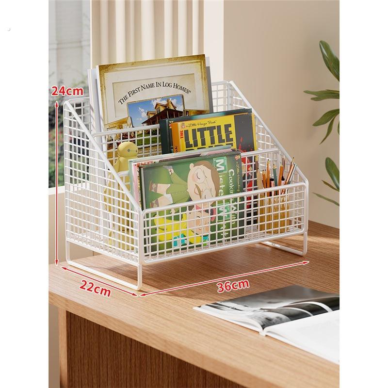桌面书架书桌上的多层收纳神器儿童桌上绘本整理置物架子简易小型