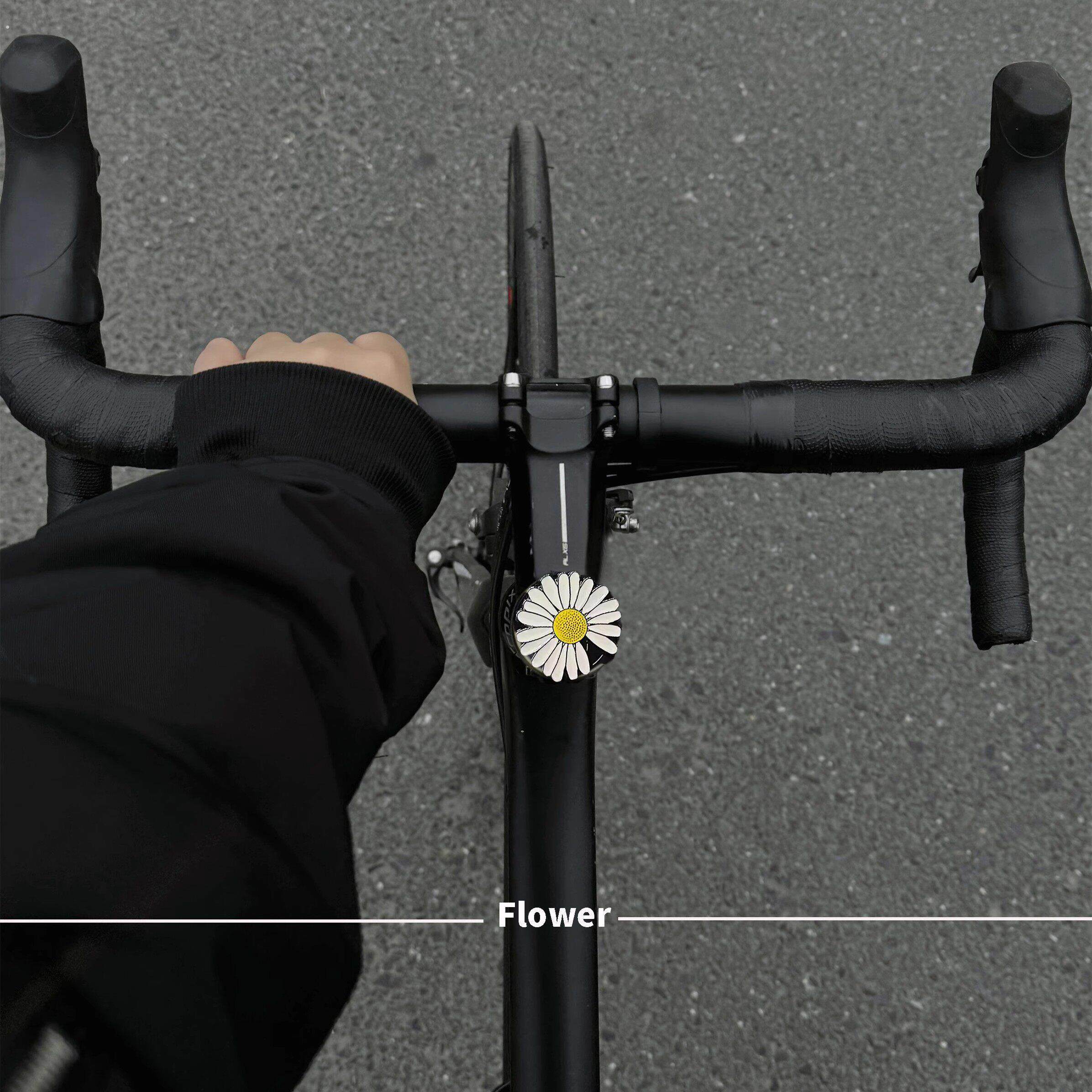 自行车可爱装饰雏菊贴纸单车山地公路小配饰配件电动车挂饰车贴