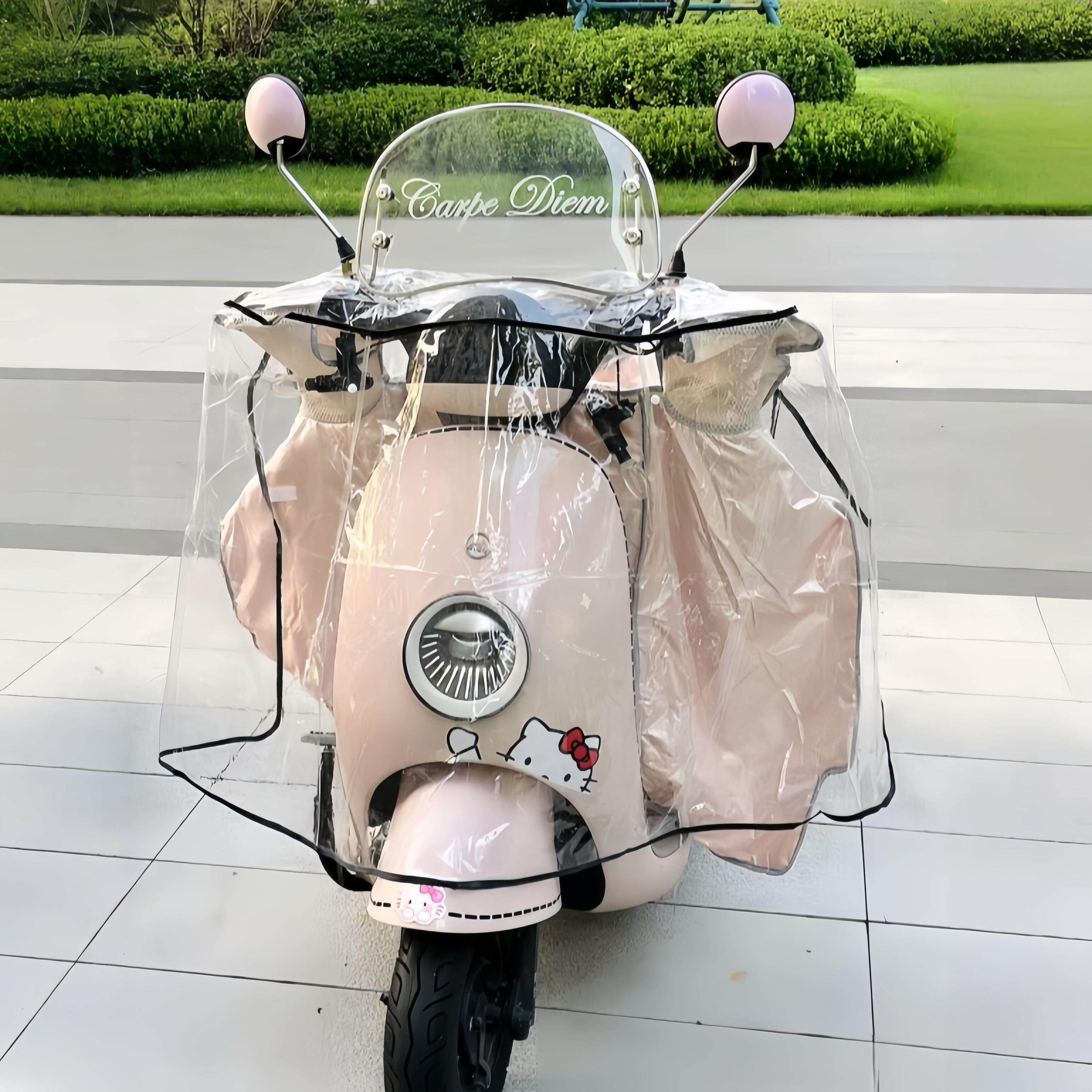 电动车防雨罩车头防尘罩防水电动车挡雨罩透明保护套电动车遮雨罩