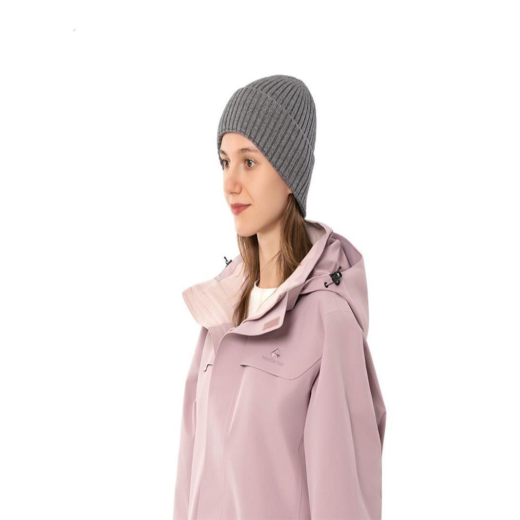 简约纯色尖顶毛线帽男女秋冬天保暖冷帽针织帽百搭休闲套头帽子潮