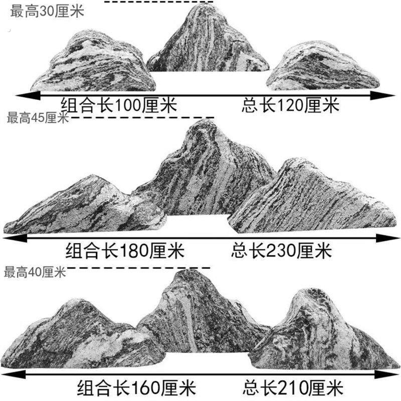 天然雪浪石切片组合室内景观石山水摆件庭院园林雪浪石造景假山