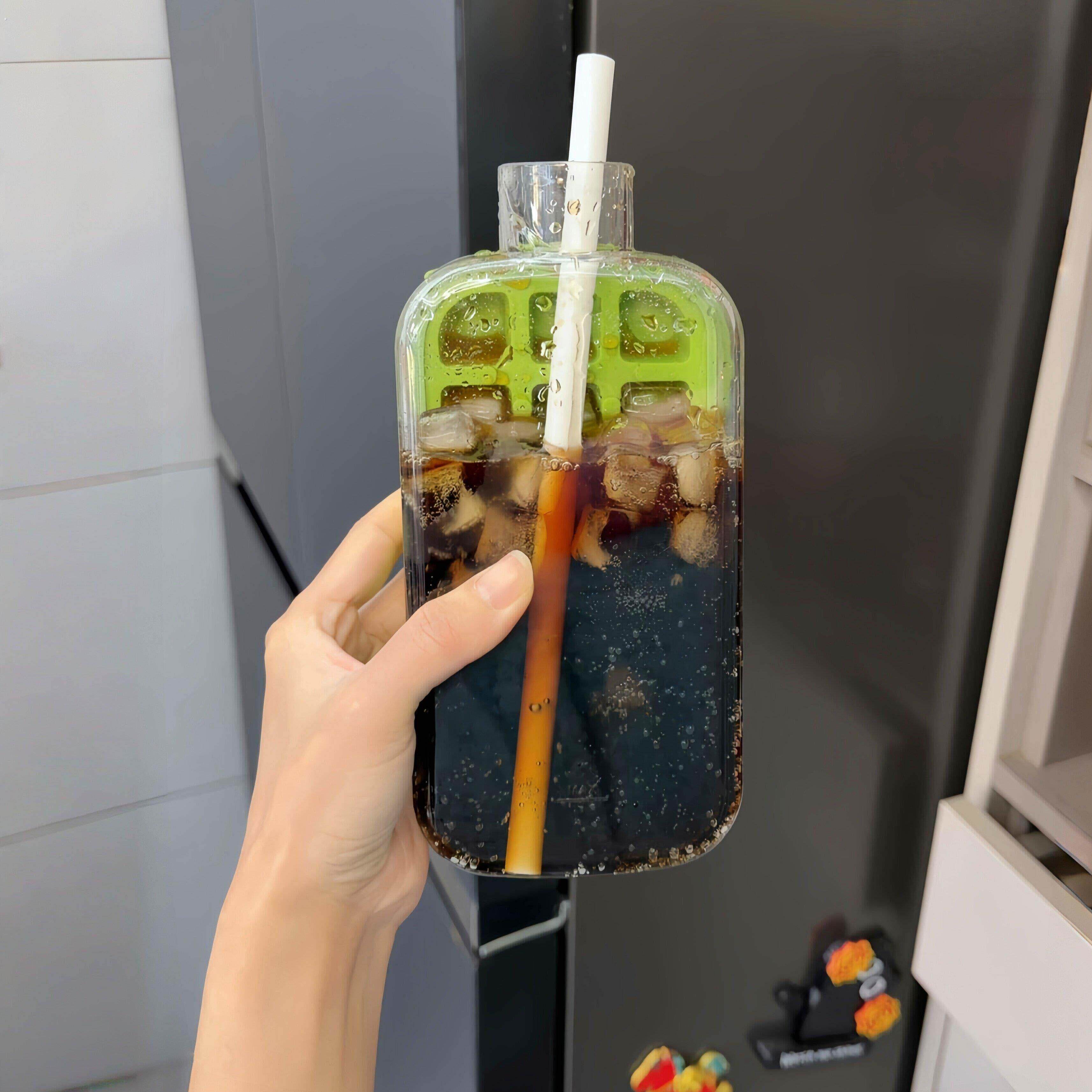 制冰模具冰块杯按压式冰格水杯便携式冻冰块神器制冰格创意大容量