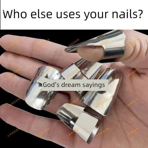 不锈钢摘菜铁指甲护指神器指头保护套指套手指套剥蒜掐毛豆拇指刀