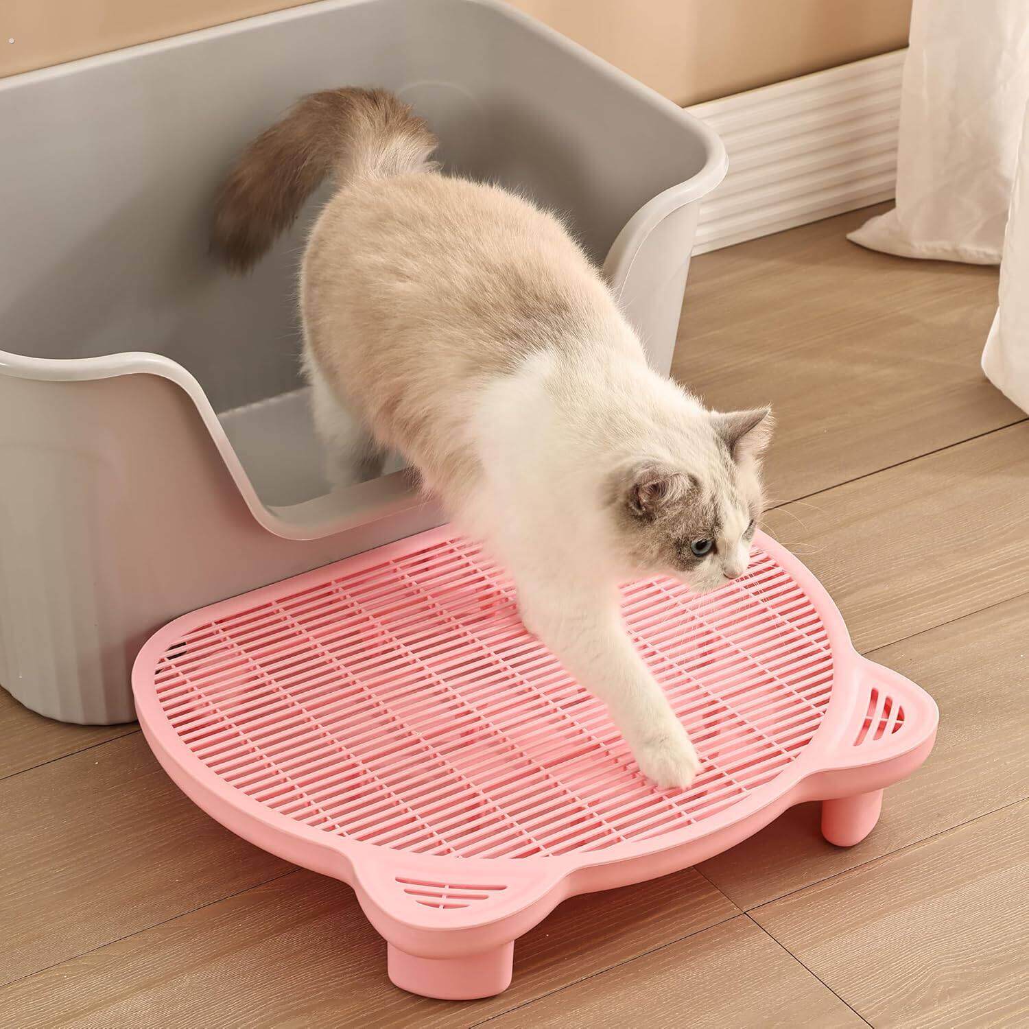猫砂垫超大号防外溅带出猫咪猫砂盆踏板垫子双层集砂过滤漏控砂台