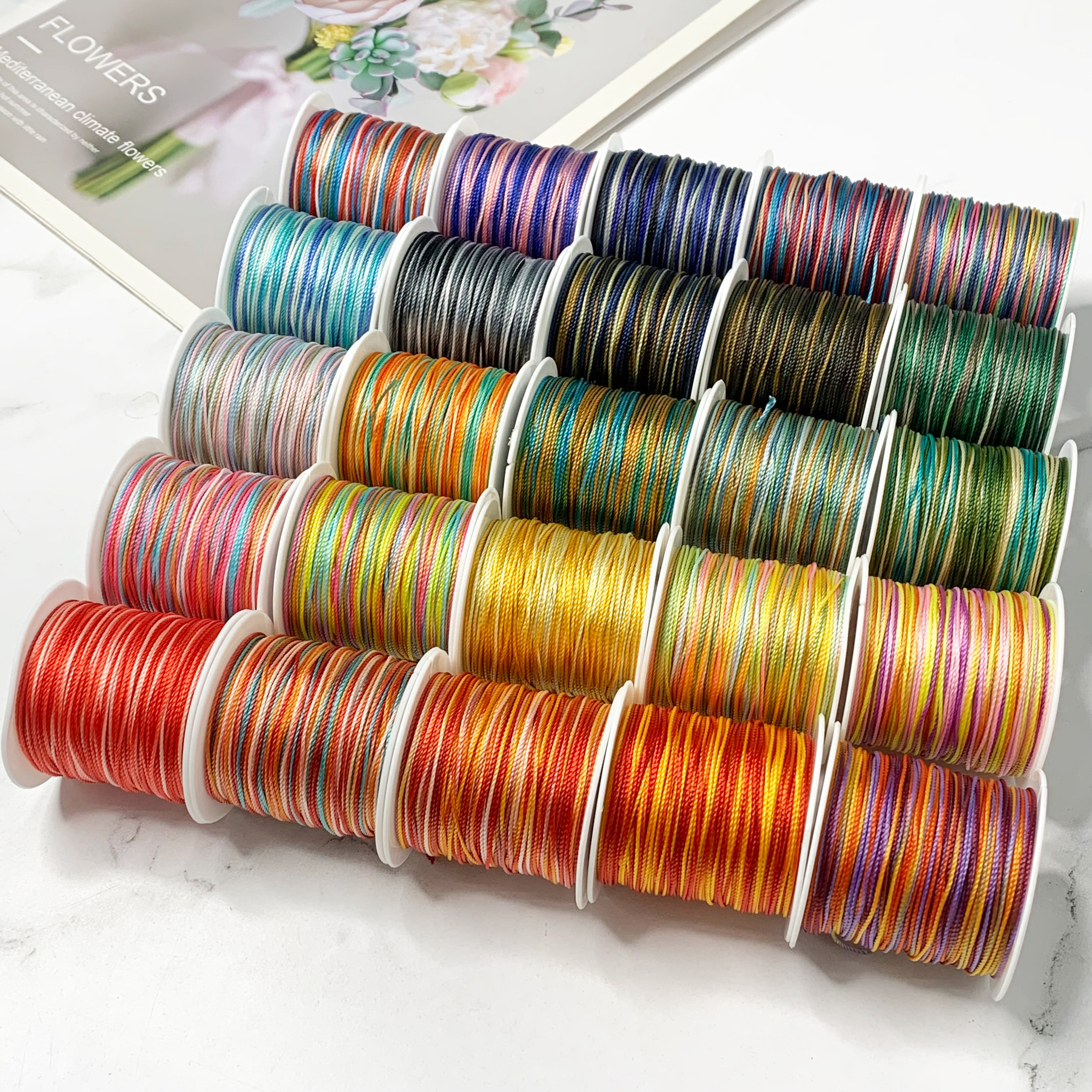 12股段染股线 千里江山手工编绳线手链手绳编织绳diy材料五彩绳子