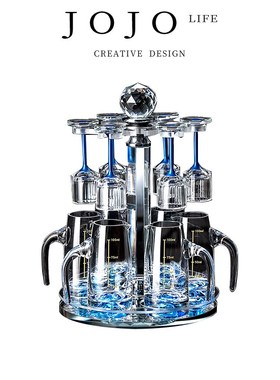 JJ . .ence杯具家用喝烈酒创意水晶酒具套装  缄默
