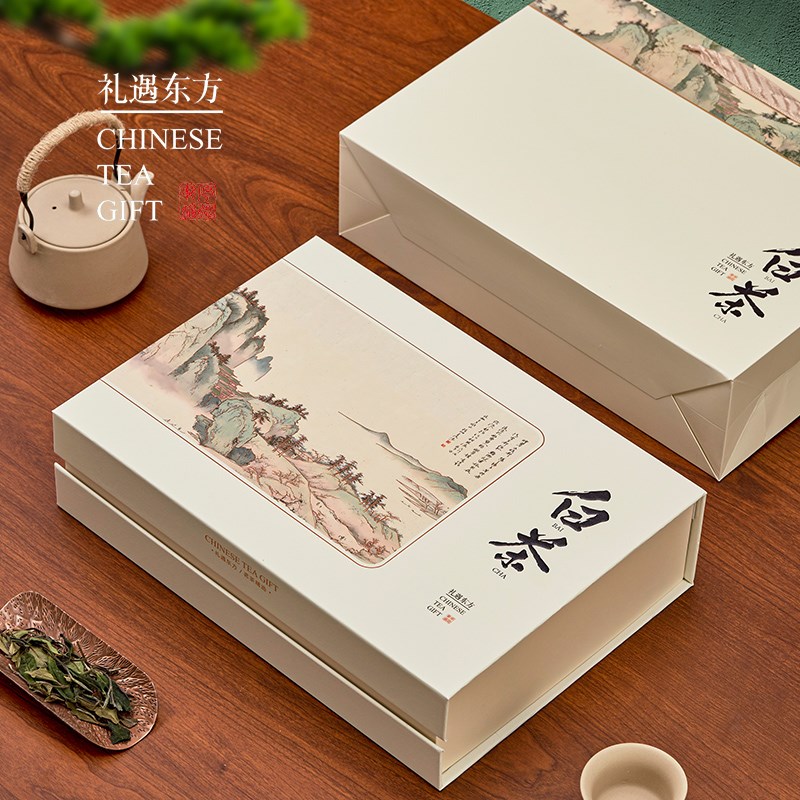 半斤福鼎白茶茶叶安吉白茶白毫银针空盒
