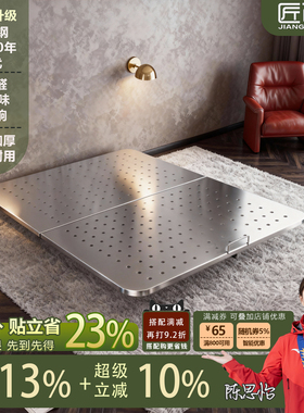 匠百盛不锈钢悬浮床1米5双人床1米8家用无床头单人加厚铁艺钢架床