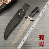 荒野求生随身小刀锋利高硬度户外生存刀具防身车载刀战术格斗直刀