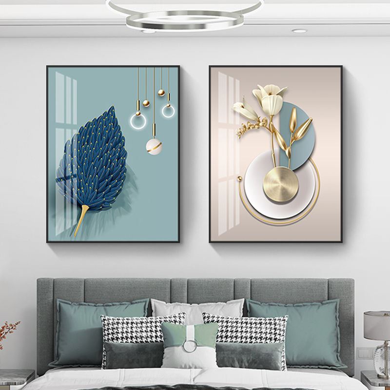 卧室床头装饰画现代简约轻奢风主卧挂画房间背景墙壁画酒店宾馆画