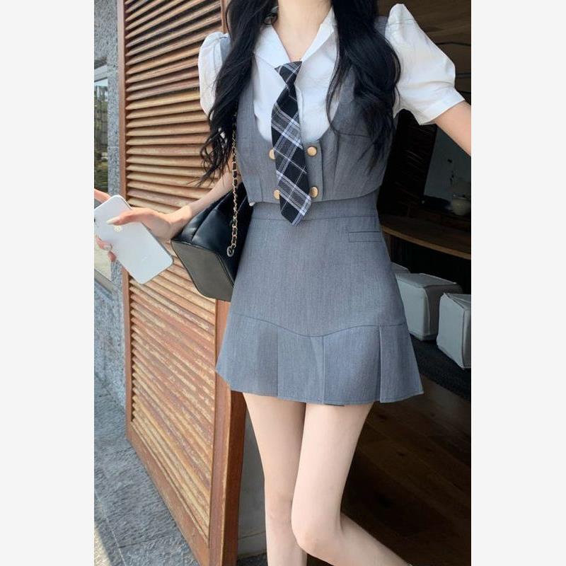 甜辣纯欲风JK制服套装夏