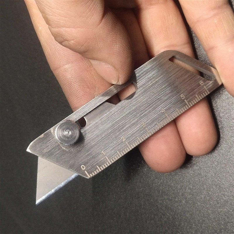 美工刀架不锈钢重型牛角刀壁纸T型勾刀电工电缆破皮剥线皮专用刀图片
