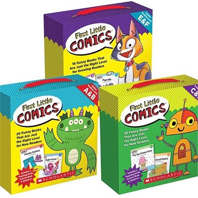 First Little Comics Levels ABCDEF 56册学乐初级图画书附贴纸
