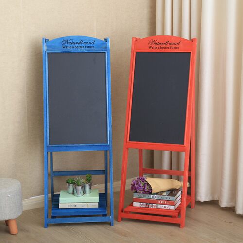 多层黑板花架店铺用落地支架创意广告展示架小黑板店铺广告牌