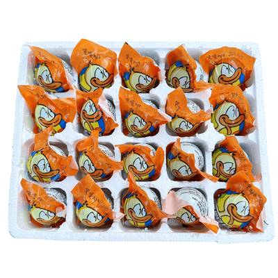 嘎嘎叫海鸭蛋70g*20枚咸鸭蛋正宗流油整箱熟咸鸭蛋真空蛋辽宁特产