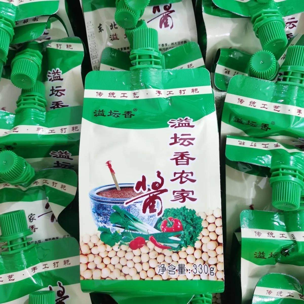 东北大酱农家大酱大豆酱 溢坛香330g*5袋 黄豆酱蘸酱菜,粮油调味/速食/干货/烘焙,豆瓣酱/豆酱/黄豆酱,淘宝优惠券,粉丝福利购,淘宝优惠卷