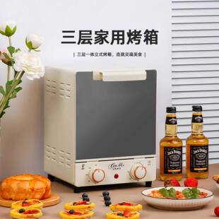 15L电烤箱迷你立式小烤箱多功能厨房烘焙机礼品批烘培披萨家用