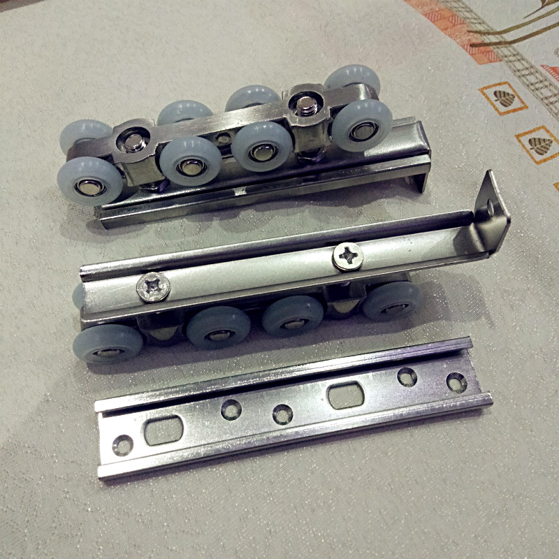 鼎兴移门吊轮老式木门平移推拉门滑轮铝合金轨道配件吊顶移动滚轮