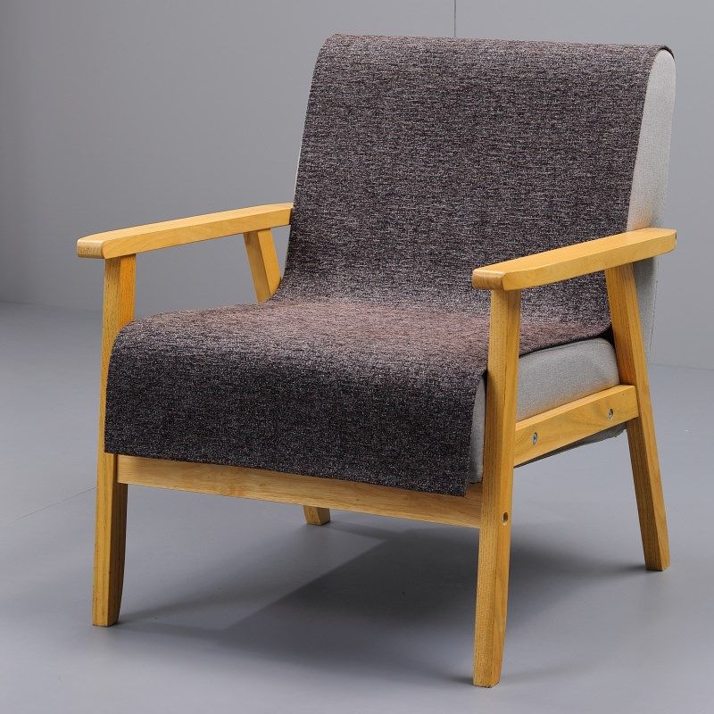 单人沙发盖布沙发垫椅子套罩四季通用防滑纯色单个座垫椅垫沙发巾