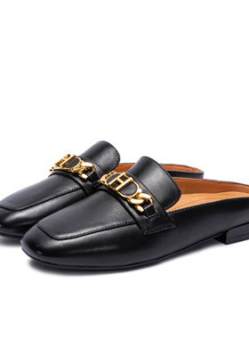 CHCH平衡鞋女鞋英伦风金属饰扣穆勒鞋CN1B3011