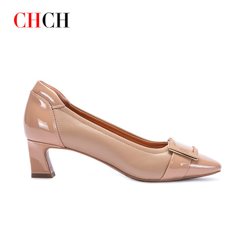 CHCH平衡鞋气质复古高跟鞋女鞋跟高5厘米CM2B5031