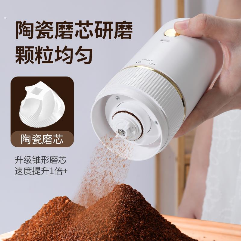磨咖啡机 电动咖啡豆研磨机电动磨豆机家用小型全自动意式手冲可