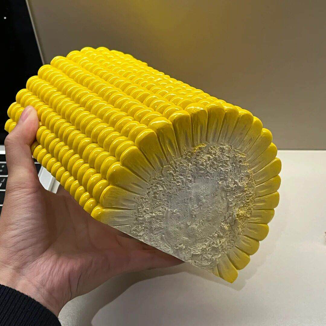 玉米纸巾盒可爱抽纸盒创意轻奢高级艺术感纸盒车载卫生纸巾收纳盒