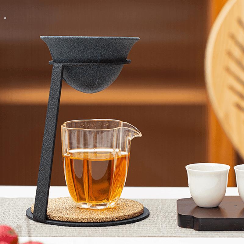 无孔茶漏家用高端茶滤茶水分离创意支架日式小青柑专用泡茶壶高档