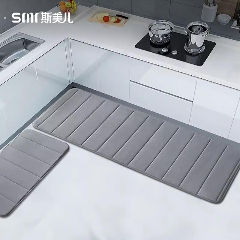 厨房地垫加厚厨房吸水防滑垫防油污长条垫子厨房地毯门口脚垫门垫