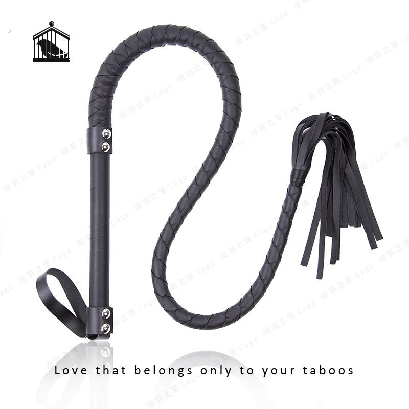 长款鞭子皮鞭pu马鞭编织蛇鞭牧羊人骑士长鞭道具