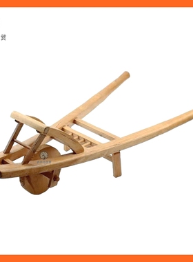 手工实木鸡公车手推车小号儿童玩具道具木制复古榫卯中式摆件