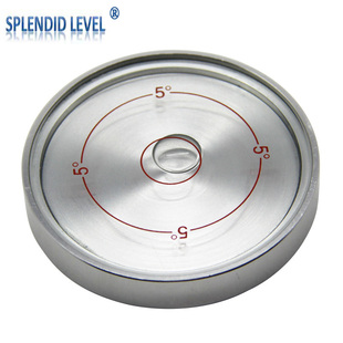 金属万向水平泡6010高精度圆形气泡水平仪便携式 圆盘水准器