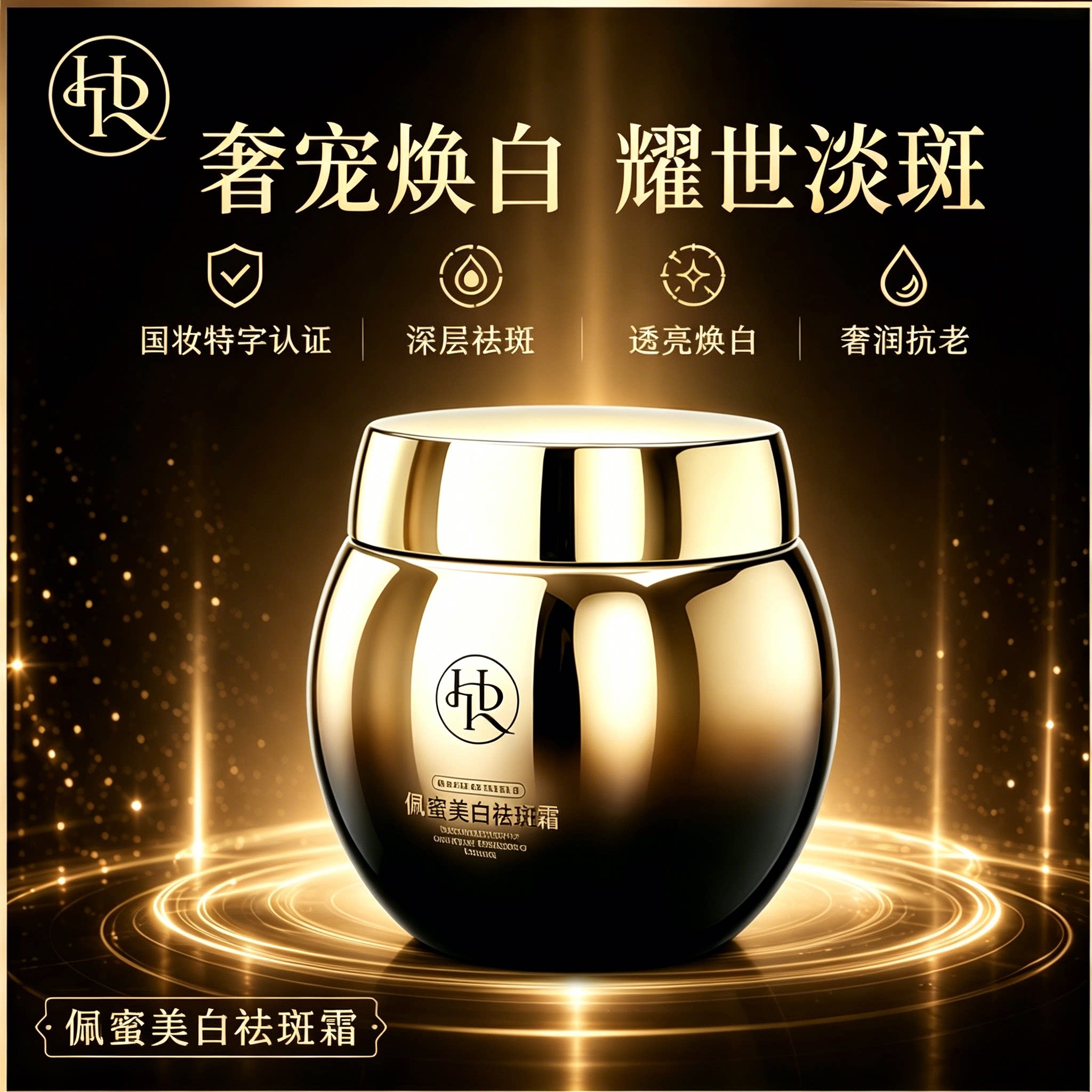 露皙兰美白祛斑面霜淡化色斑去黄提亮黄褐斑去雀斑老年斑紧致抗皱
