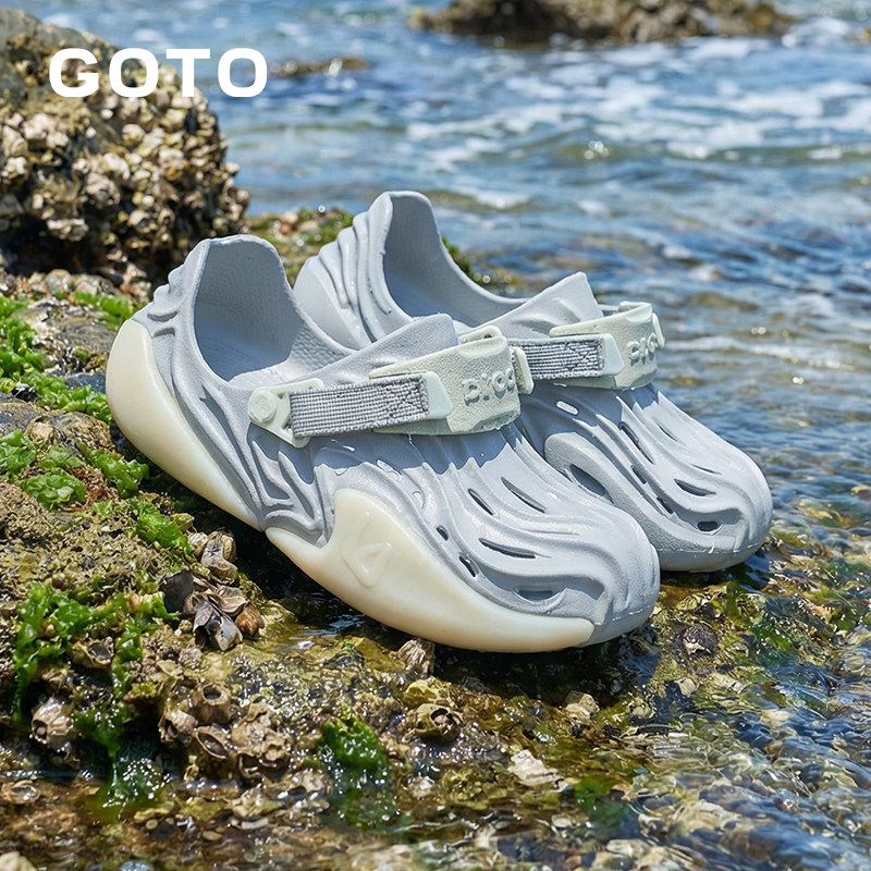 GOTO星云洞洞鞋男款徒步涉水EVA防滑防臭溯溪鞋女士沙滩鞋凉拖鞋