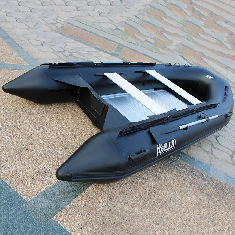 厂家供应防汛橡皮艇2-12人救援冲锋舟加厚铝合金底充气皮划艇