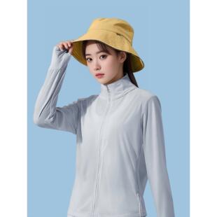 防晒衣无帽女款高领冰丝2025女学生外穿骑车防紫外线罩衫防晒外套