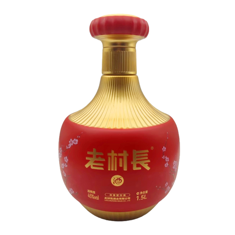 老村长酒梅兰竹菊大坛酒45度浓香型白酒1.5L坛装纯粮酿造自饮收藏