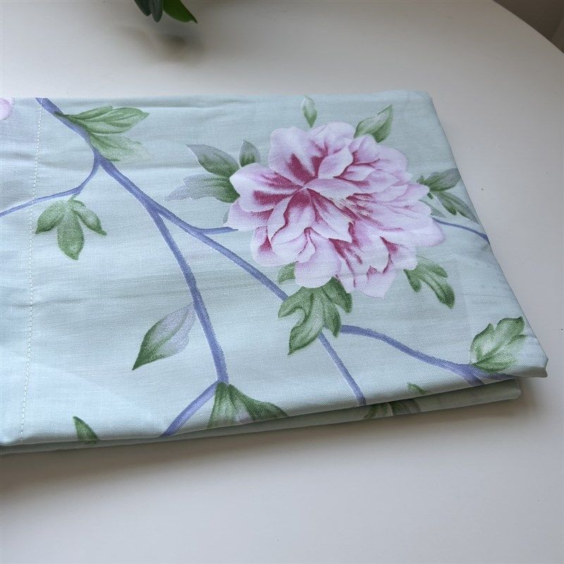 新款花花卡通春夏季节薄款纯棉信封式枕套一对装48*74cm