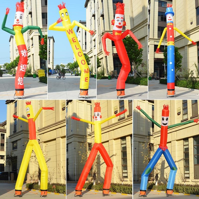 充气招手立柱气模定制开业庆典活动迎宾卡通广告小人空中舞星人偶