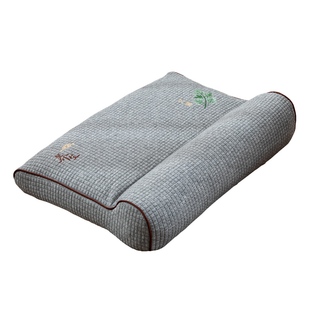 针织棉护颈椎荞麦枕牵引枕成人假两件荞麦皮枕芯带枕套透气可拆洗