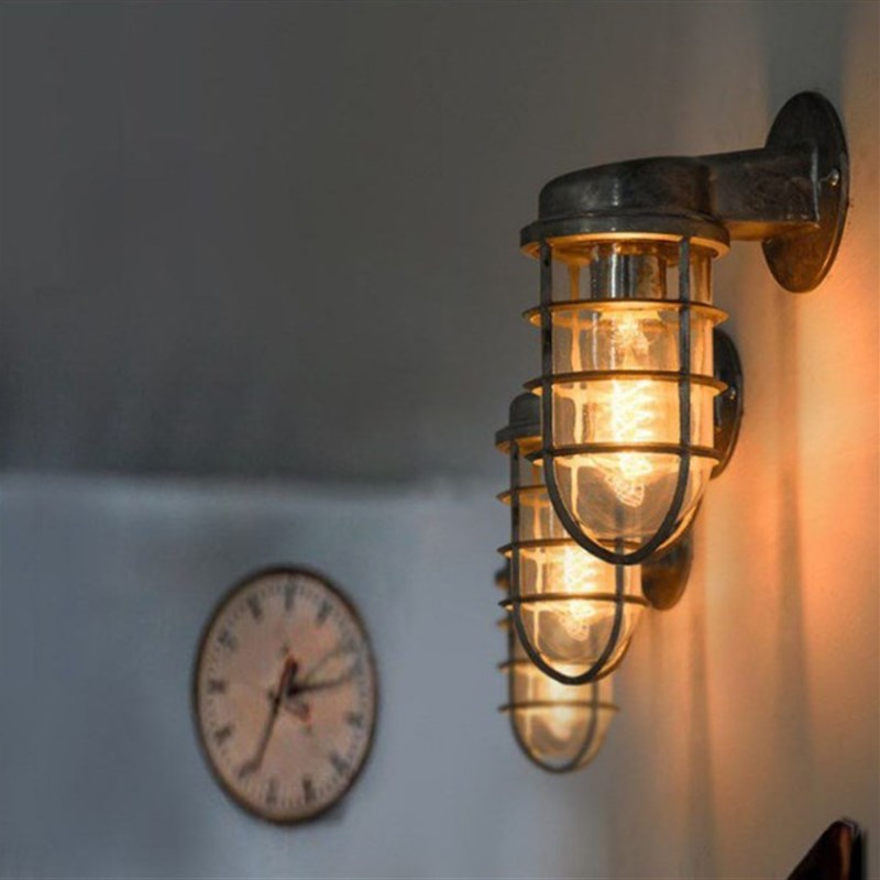 Loft复古工业风壁灯创意个性美式酒店过道餐厅咖啡厅户外防水墙灯