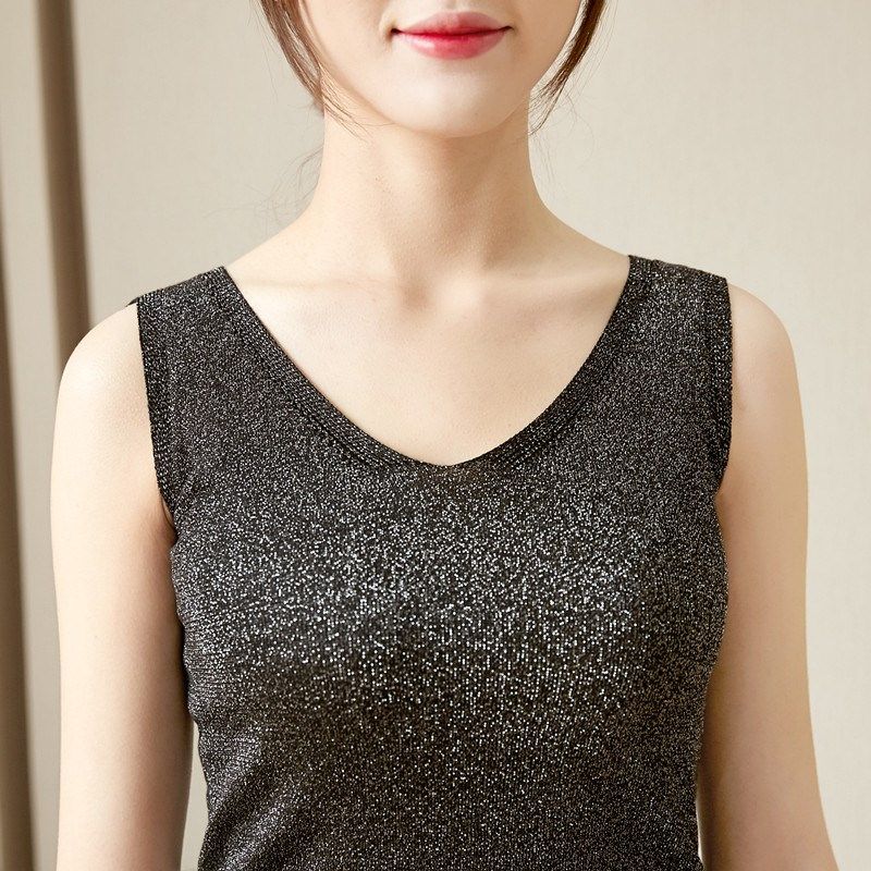 加肥吊带背心女内搭宽松短款夏加大码打底春秋针织衫V领外穿上衣,女装/女士精品,背心吊带,淘宝优惠券,粉丝福利购,淘宝优惠卷