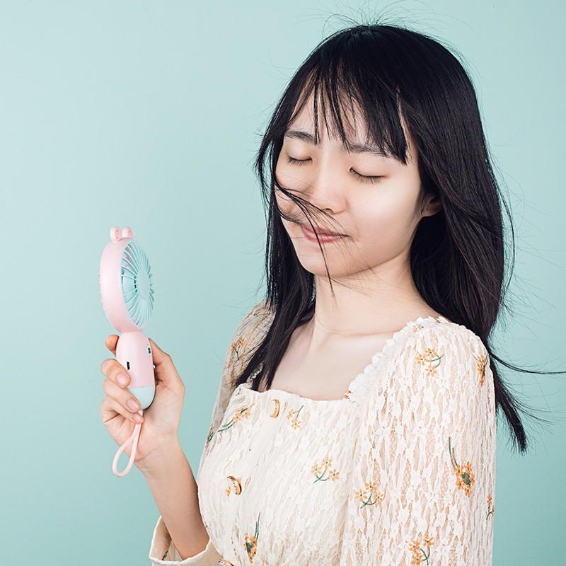 小风扇USB可充电学生随身小型便携式可爱迷你超静音电风扇手持拿