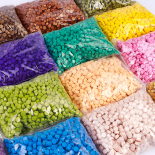 复古火漆密封火漆蜡粒袋装火漆蜡 火漆印章火漆熔炉印泥88色可选